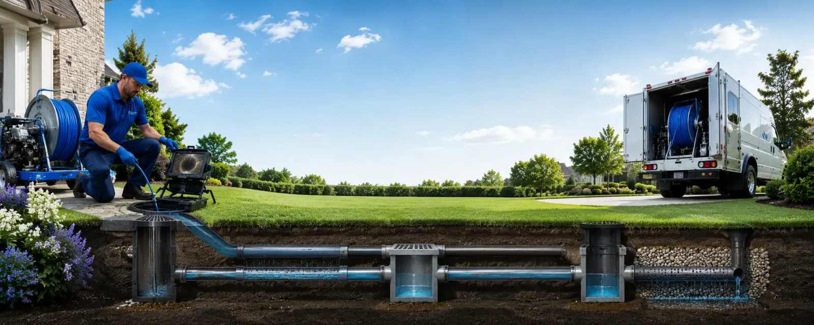Outdoor drain cleaning information for Wilton, CT