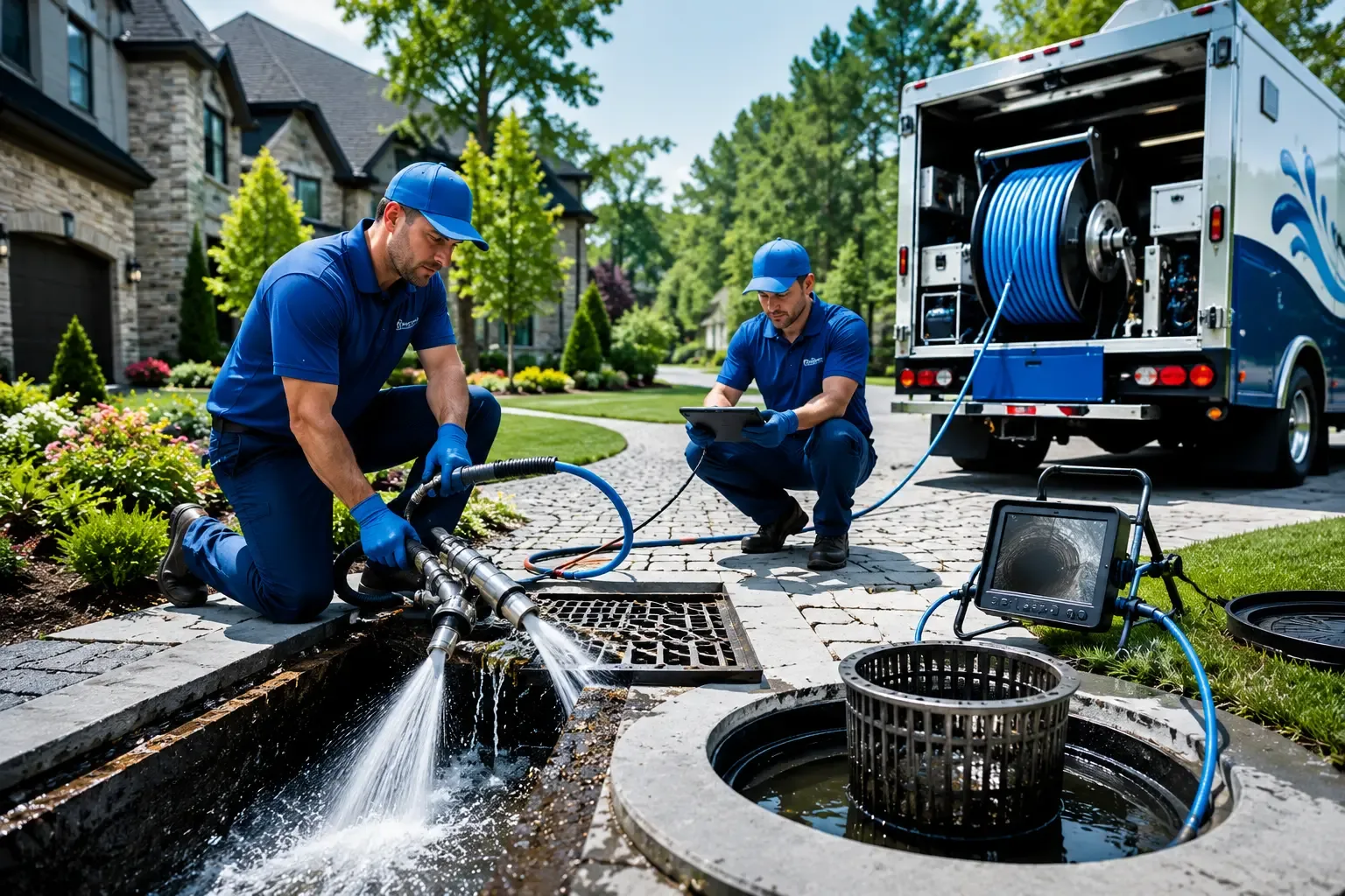 Local outdoor drain cleaning professionals in Wilton, CT